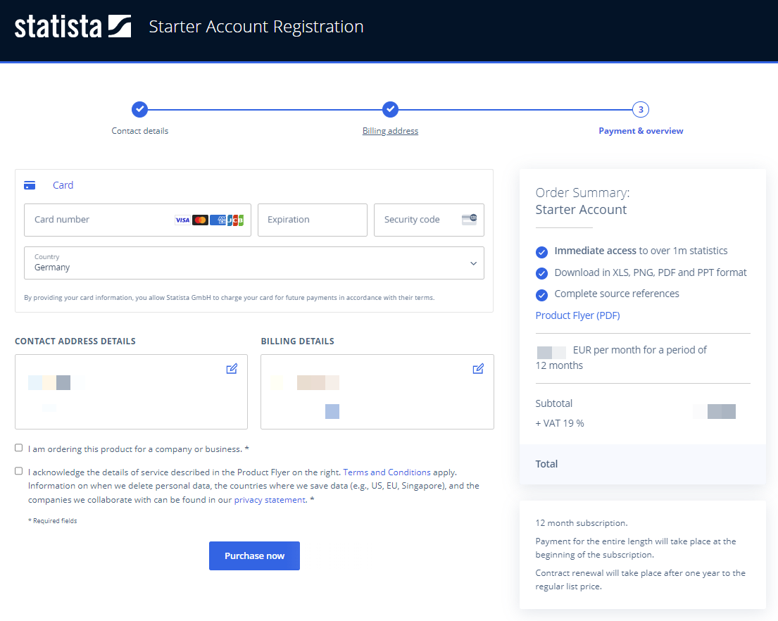 Payment Details Form